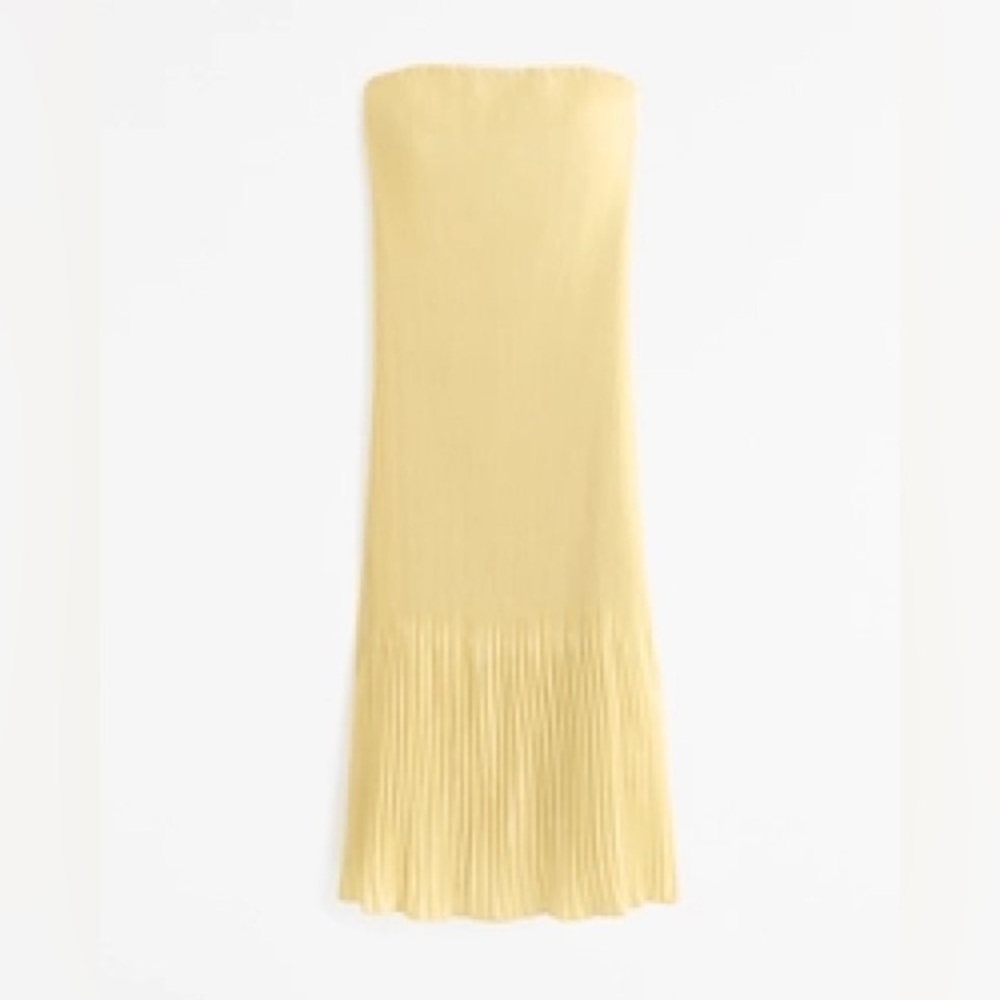 The A&F Giselle Pleat Release Midi Dress